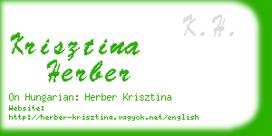 krisztina herber business card